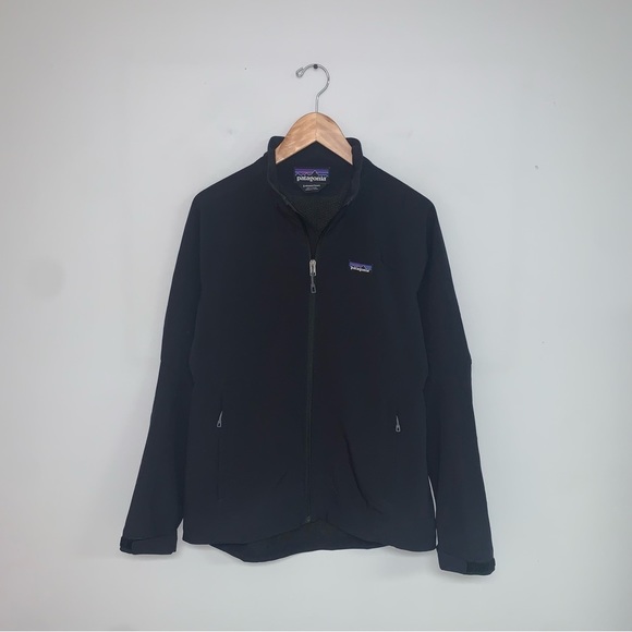 Patagonia Jacket Women's Size Small Black Adze Hybrid Softshell Polartec - Picture 2 of 12